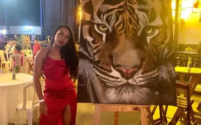 Imagem ilustrativa da imagem Adolescente baiana é escolhida para expor telas no Museu do Louvre