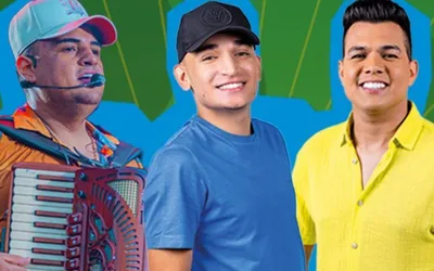 Imagem ilustrativa da imagem Trio com João Gomes, Tarcisio e Vitor Fernandes desfila neste domingo