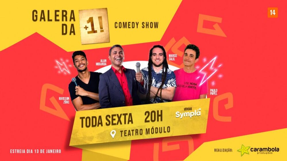 Imagem ilustrativa da imagem Galera da +1! – Comedy Show