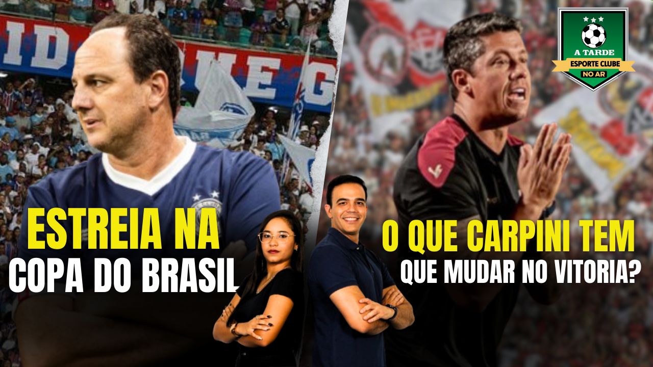 Imagem ilustrativa da imagem ESTREIA NA COPA DO BRASIL + O QUE CARPINI TEM QUE MUDAR NO VITÓRIA? - 30/04/25