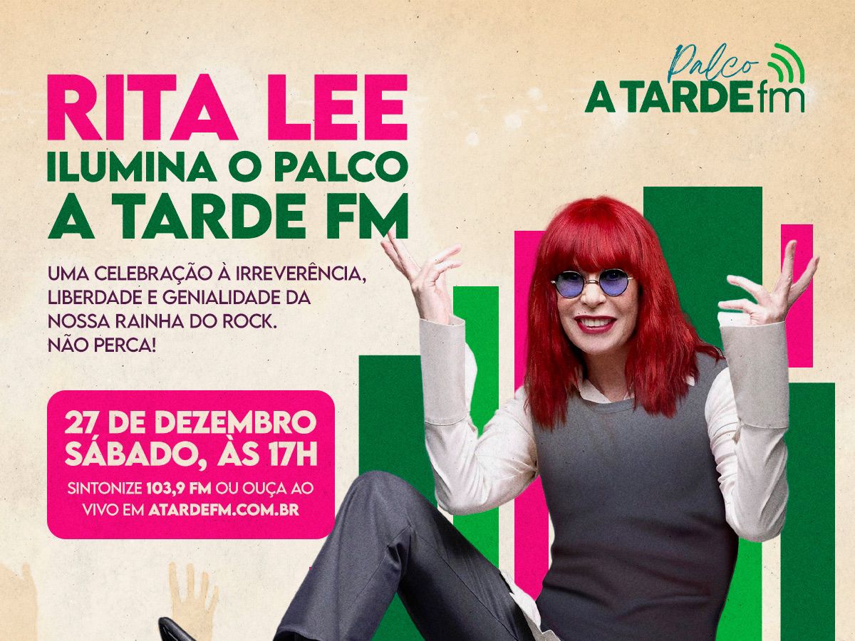 Imagem ilustrativa da imagem Rita Lee ilumina o Palco A TARDE FM