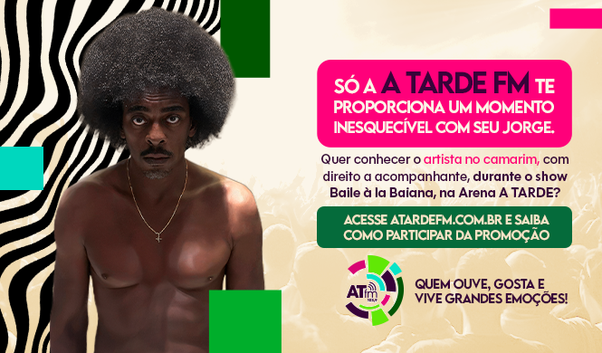 Imagem ilustrativa da imagem A TARDE FM leva você para curtir o show de Seu Jorge com direito a camarim