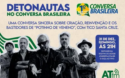 Imagem ilustrativa da imagem Conversa Brasileira recebe a banda Detonautas
