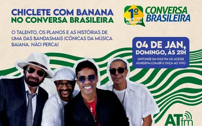 Imagem ilustrativa da imagem Energia do Chiclete com Banana toma conta do Conversa Brasileira