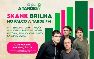 Imagem ilustrativa da imagem Palco A Tarde FM relembra sucessos do Skank