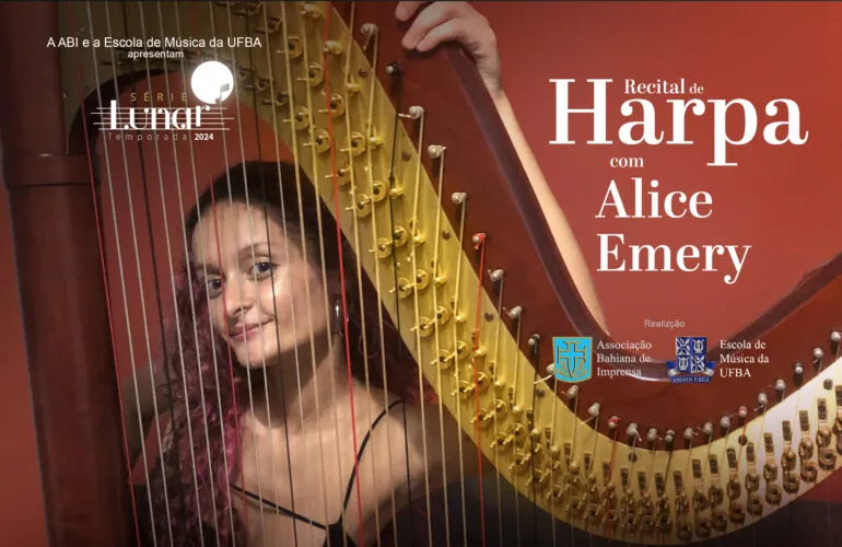 
		Alice Emery estreia na Série Lunar com recital de harpa