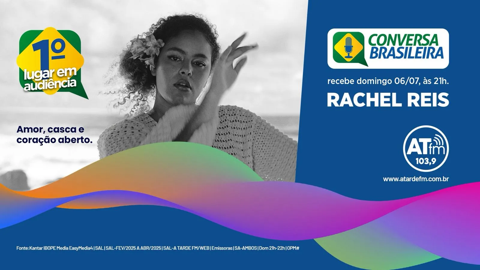 
		Rachel Reis é convidada no Conversa Brasileira da A TARDE FM
