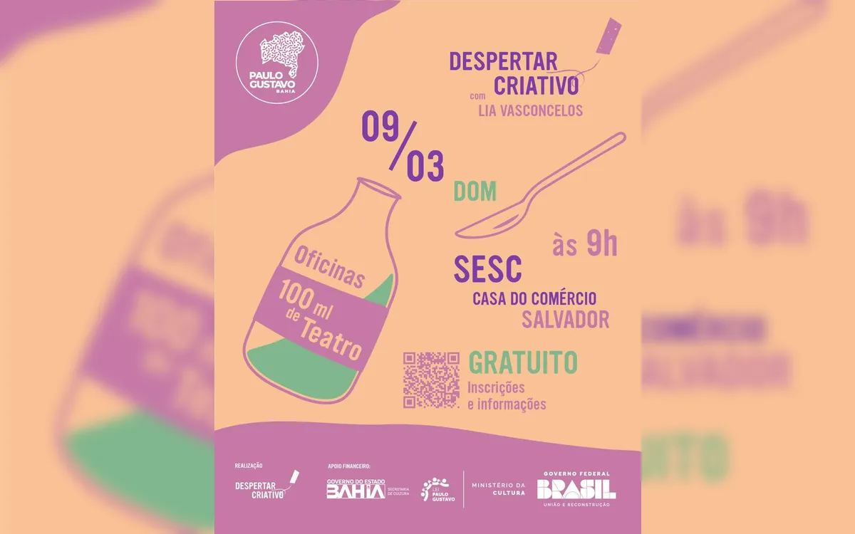 Despertar Criativo: oficina de teatro abre inscrições em Salvador