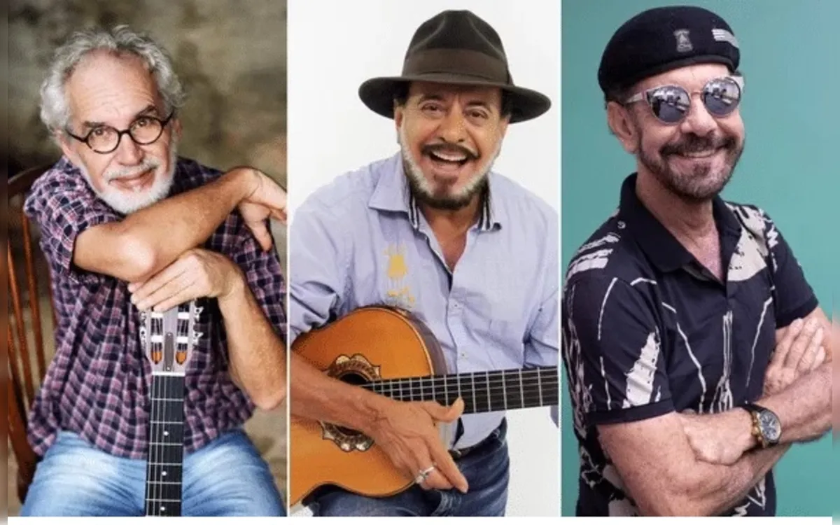 Elomar, Xangai e Renato Teixeira se apresentam na Concha Acústica