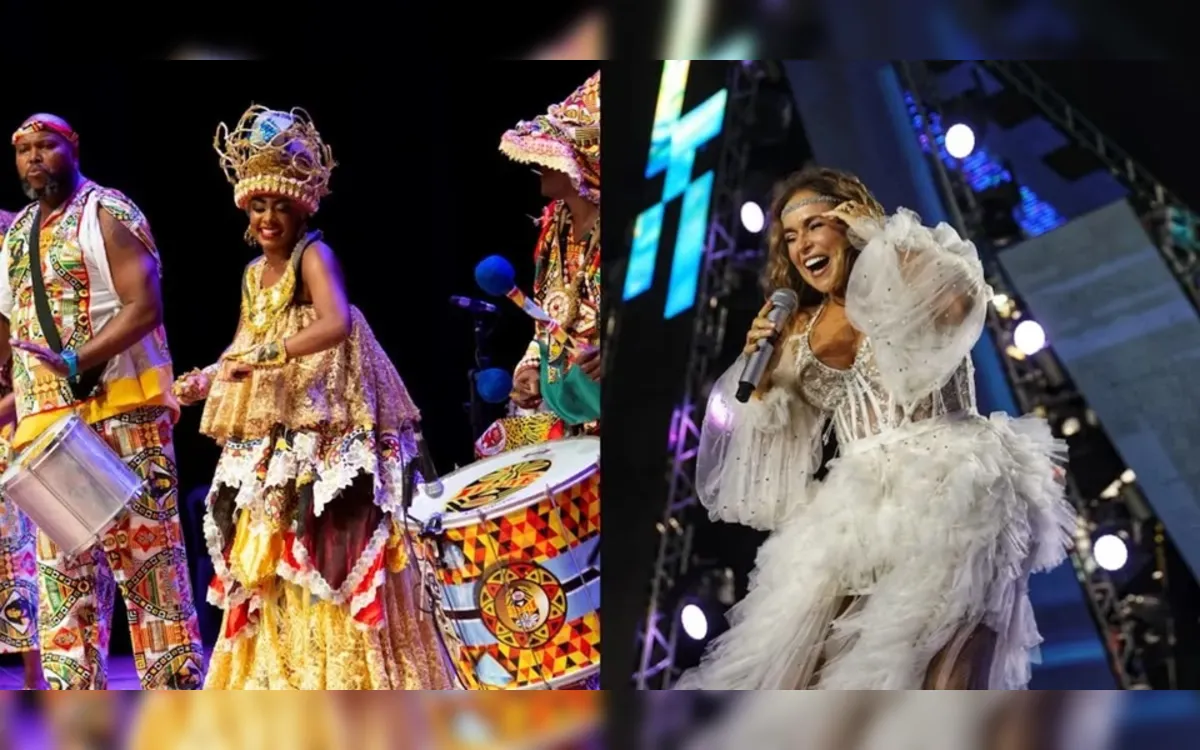 Ilê Aiyê recebe Daniela Mercury em Ensaio de Verão no Pelourinho