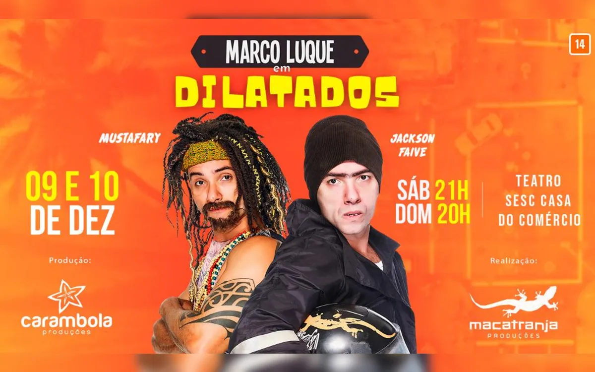 Marco Luque em espetáculo “Dilatados”