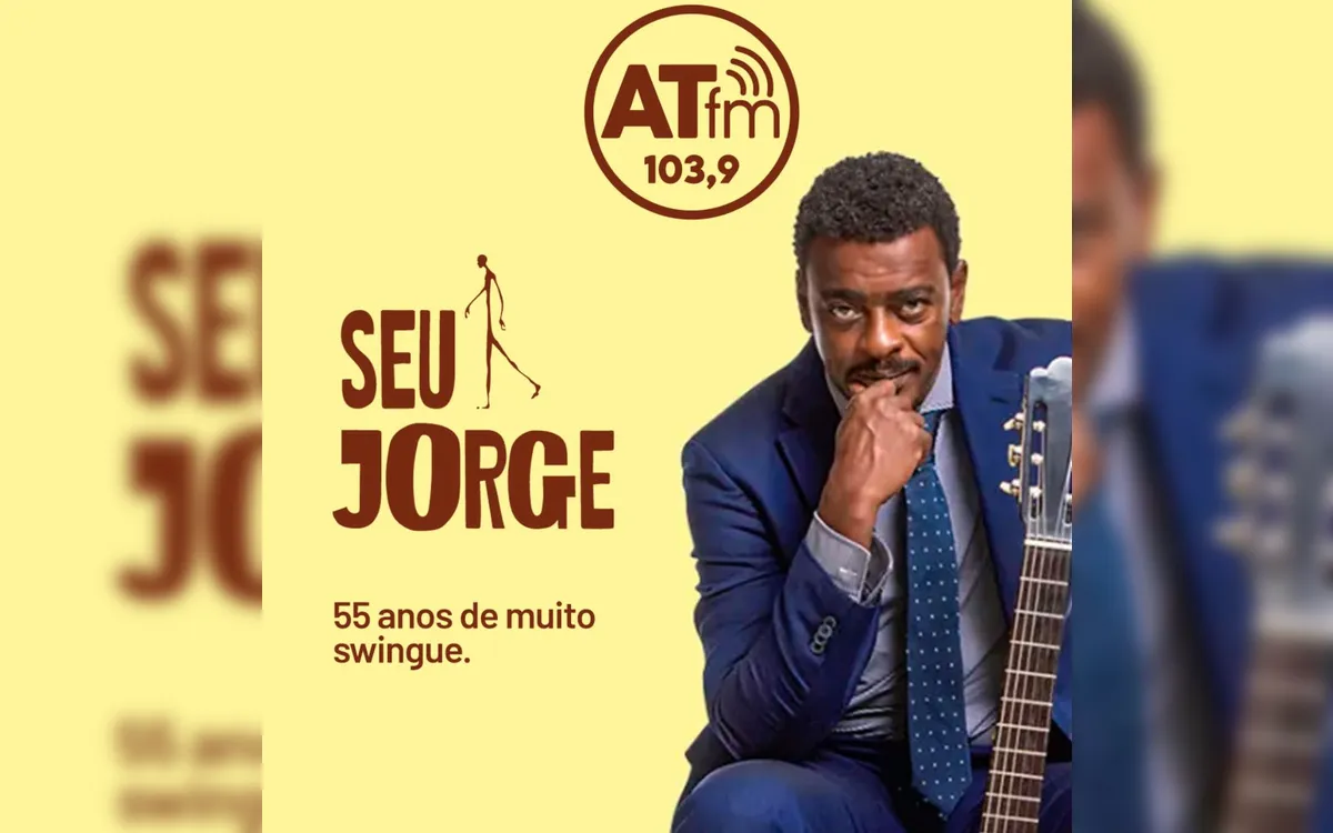 Palco A Tarde FM celebra 55 anos do cantor e compositor Seu Jorge