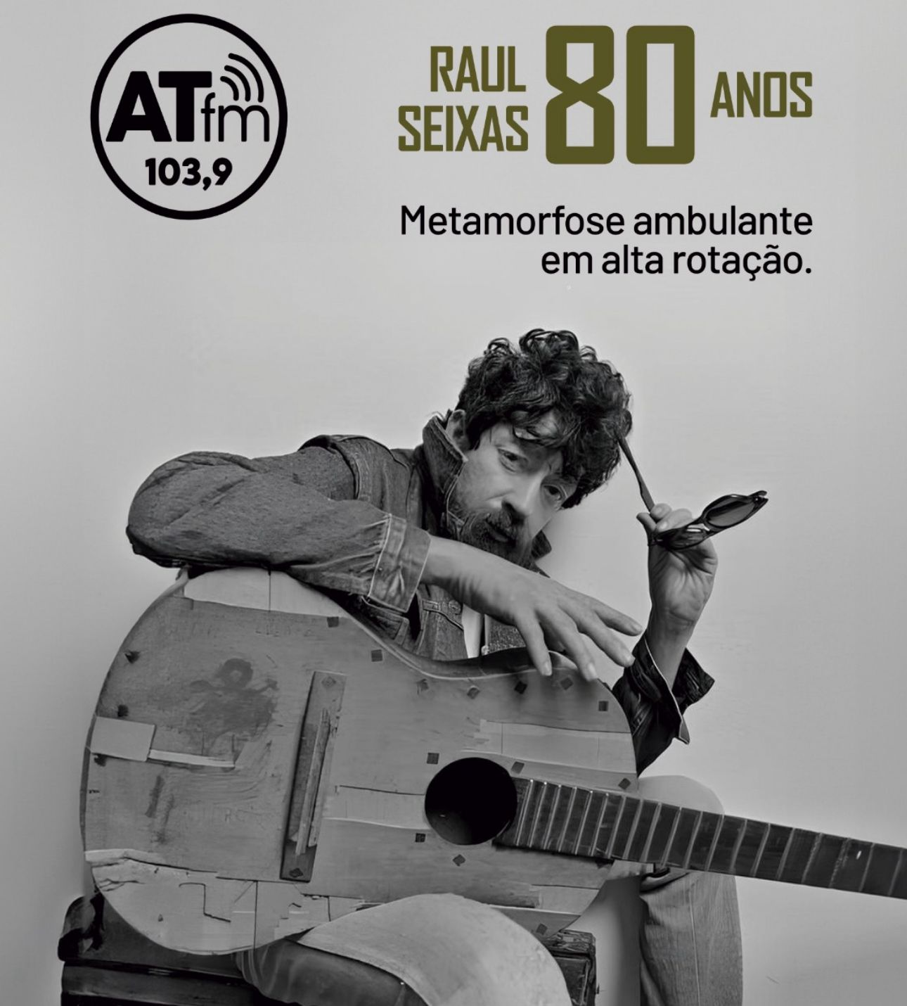 Imagem ilustrativa da imagem Palco A Tarde FM celebra os 80 anos de Raul Seixas neste sábado, 28