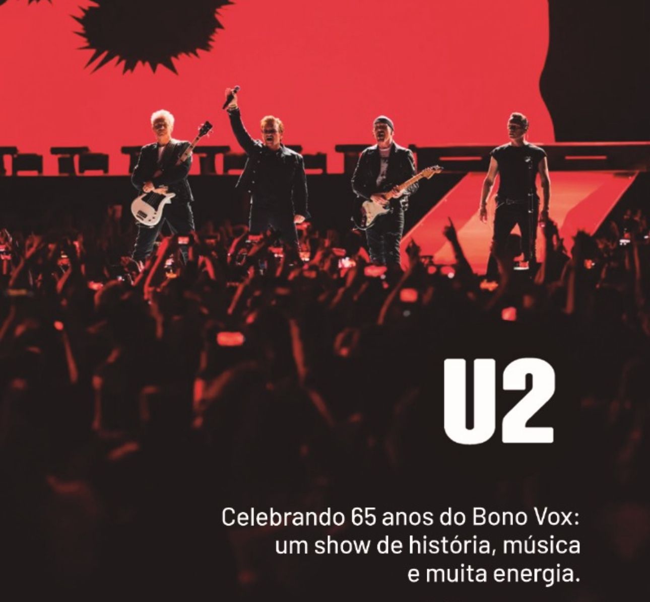 Imagem ilustrativa da imagem Palco A Tarde FM comemora os 65 anos de Bono Vox neste sábado, 10