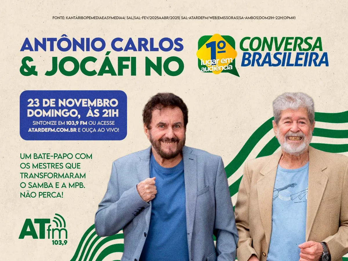 
		Antônio Carlos & Jocáfi são os convidados do Conversa Brasileira de domingo, 23