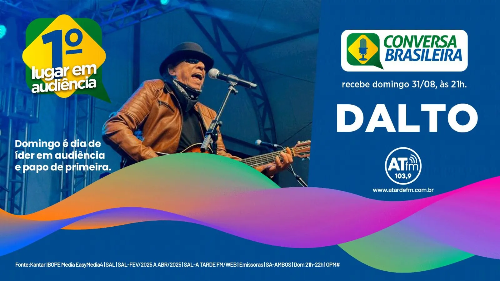 
		Conversa Brasileira deste domingo (31) recebe Dalto