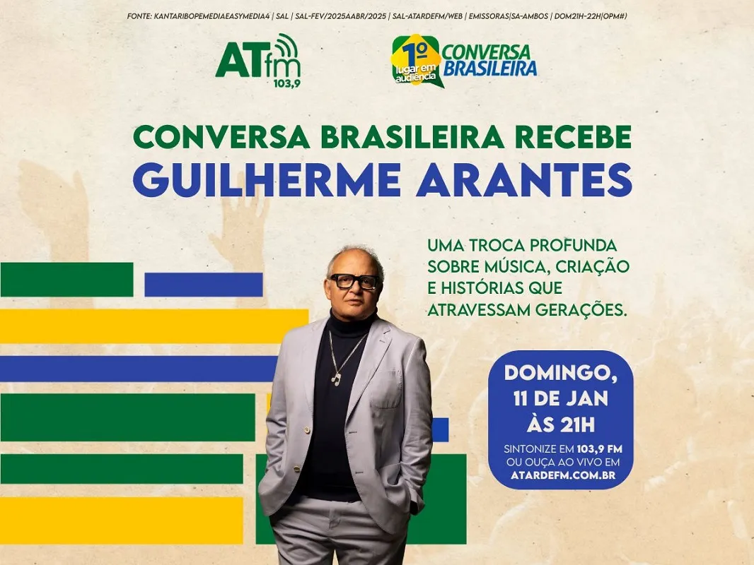 
		Guilherme Arantes é o convidado do Conversa Brasileira