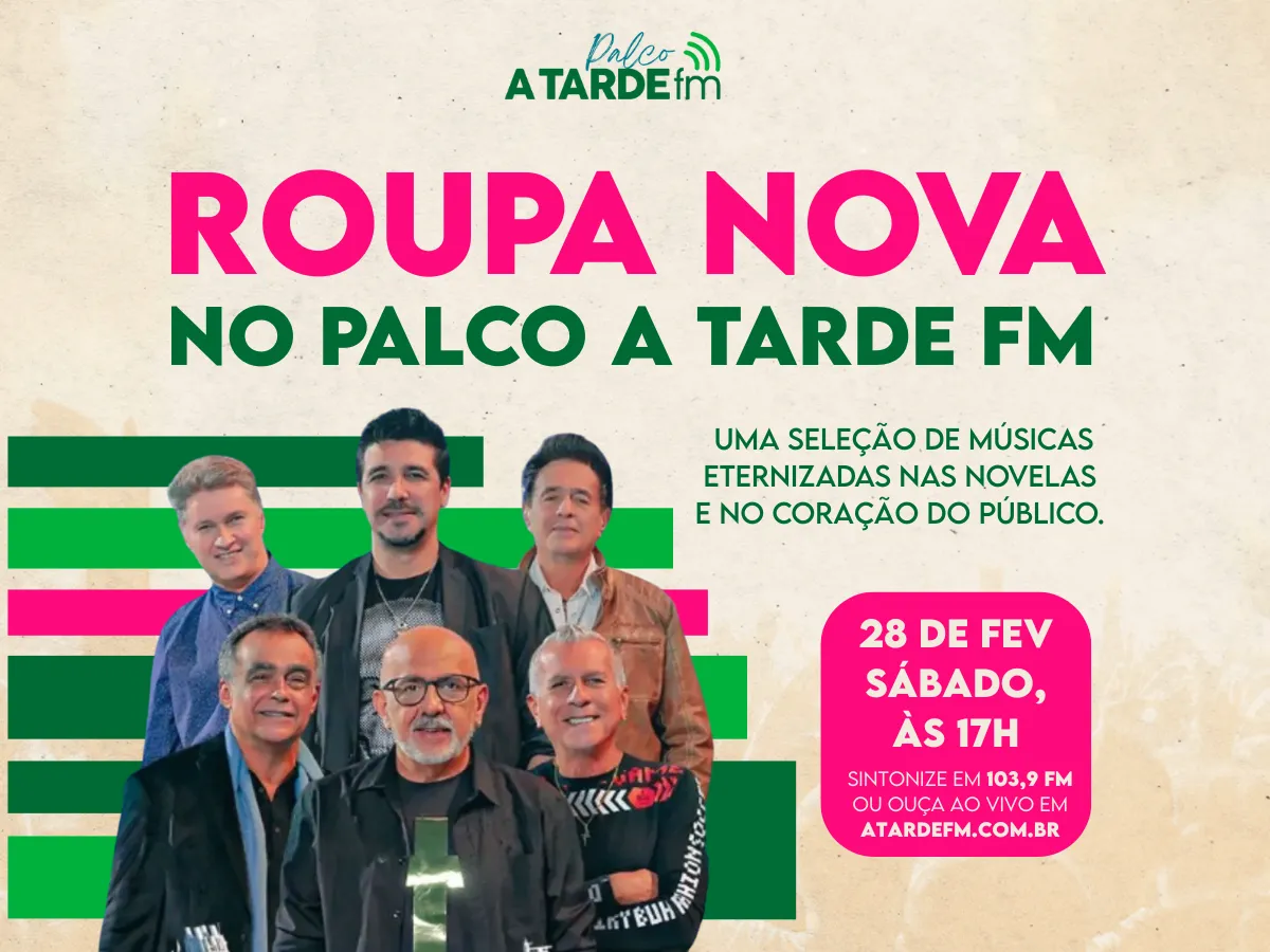 Palco A Tarde FM relembra os sucessos do Roupa Nova
