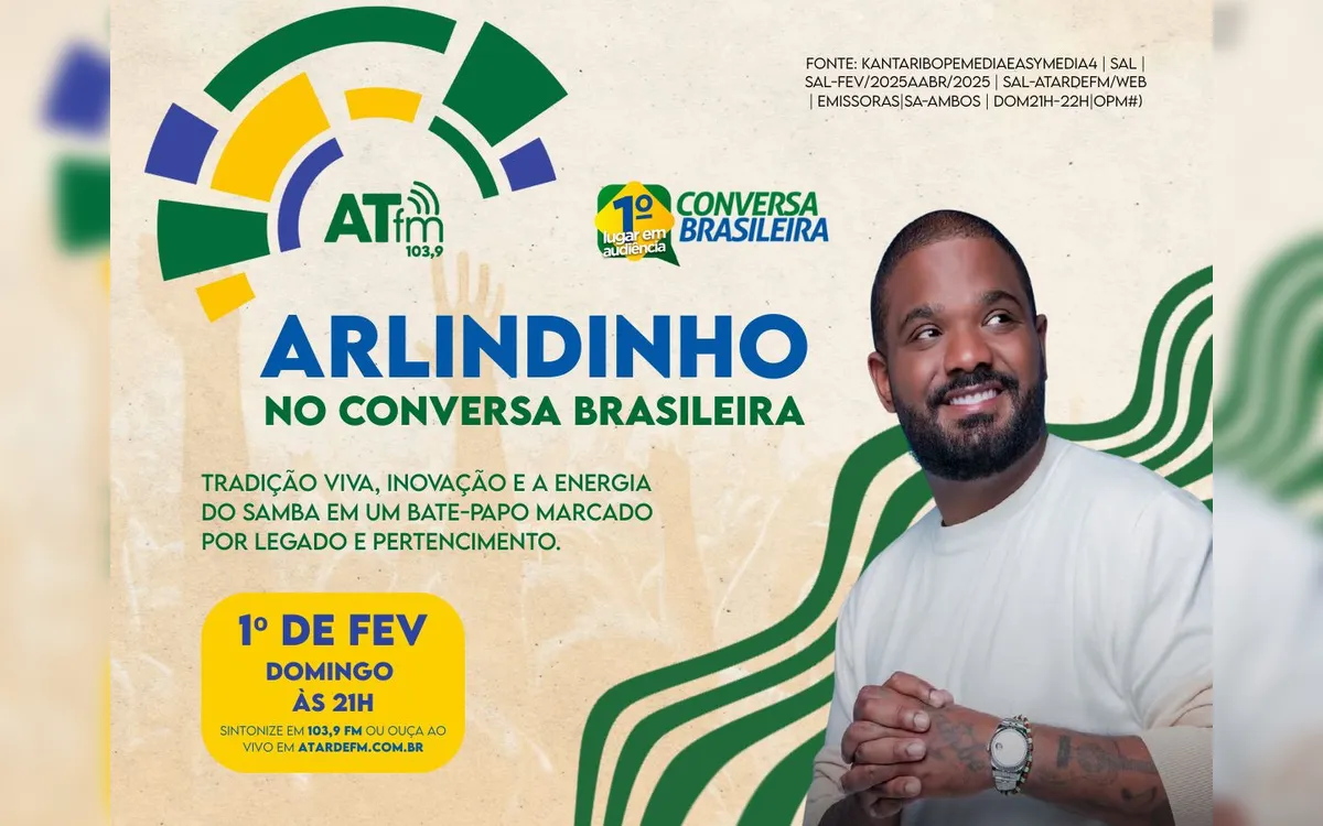 Arlindinho é o convidado do Conversa Brasileira