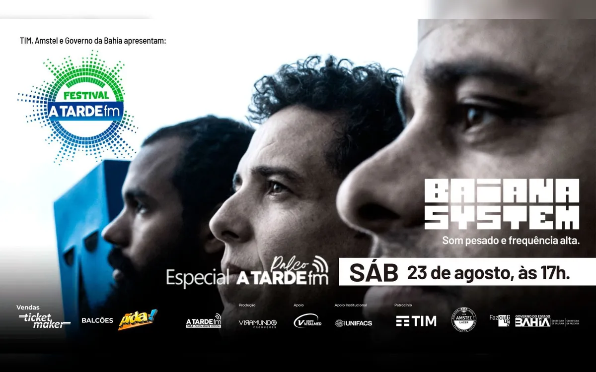 Atração do Festival A TARDE FM, Baiana System é destaque do Palco deste sábado