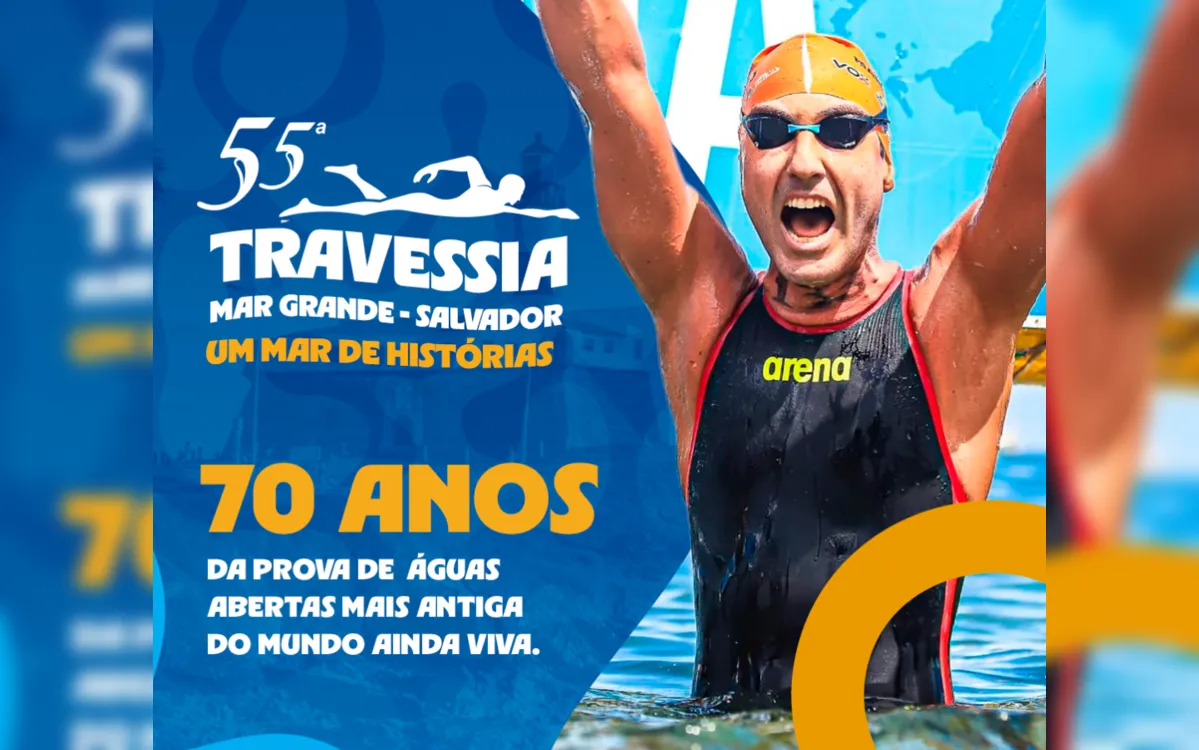 Confira a lista dos inscritos na 55ª Travessia Mar Grande - Salvador
