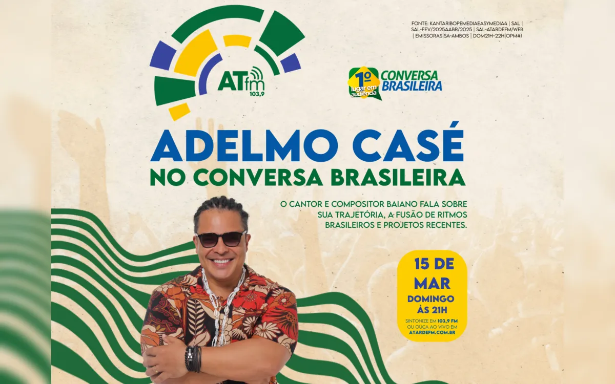 Adelmo Casé é o convidado do Conversa Brasileira deste domingo (15)