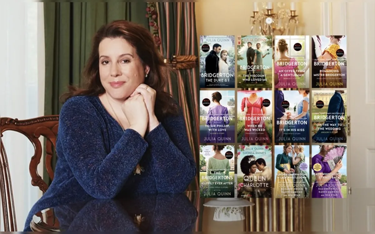 Autora da série “Bridgerton” estará na Bienal do Livro Bahia 2026