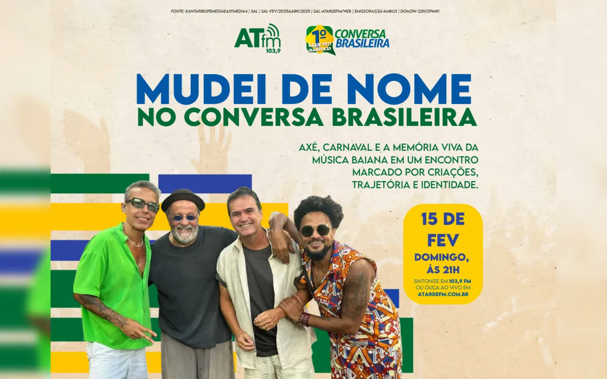 Conversa Brasileira recebe a turma do Mudei de Nome