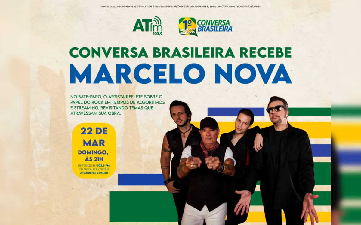 Conversa Brasileira recebe o cantor Marcelo Nova
