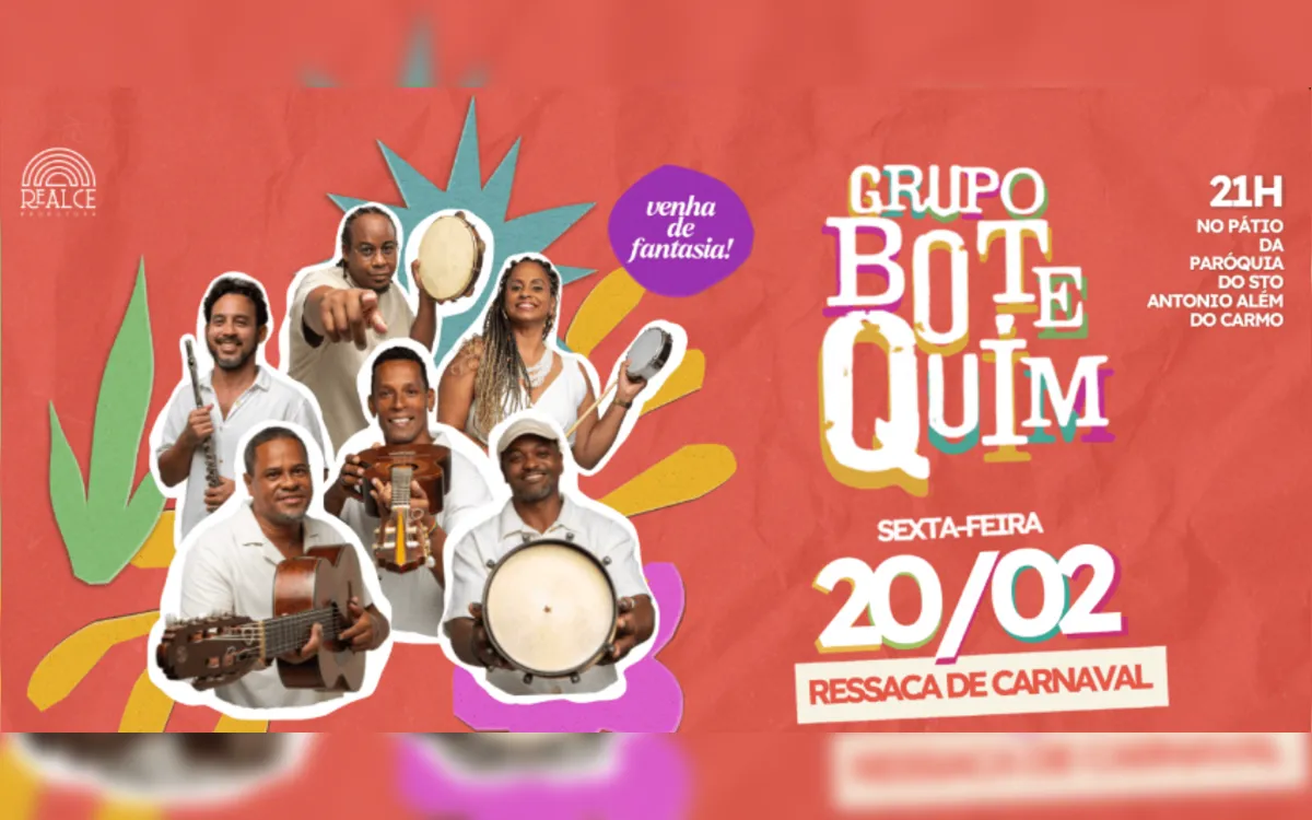 Grupo Botequim promove ressaca de carnaval