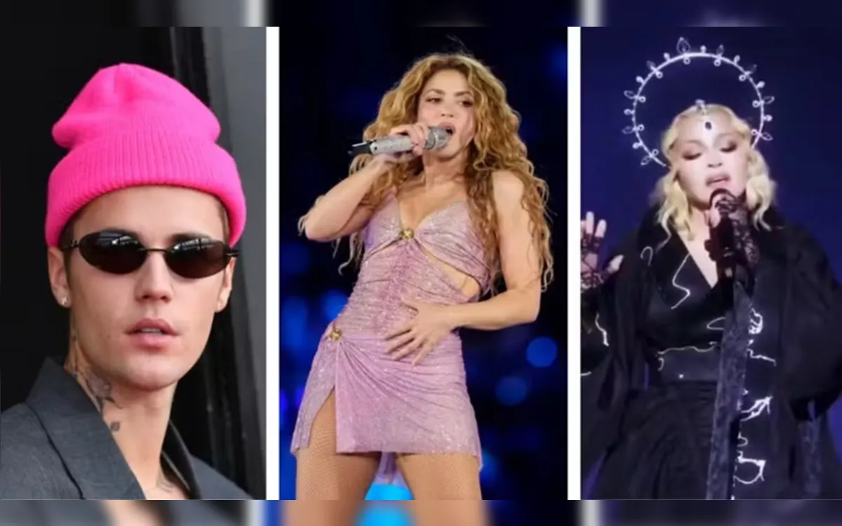 Justin Bieber se junta a Madonna, Shakira e BTS em show da final da Copa