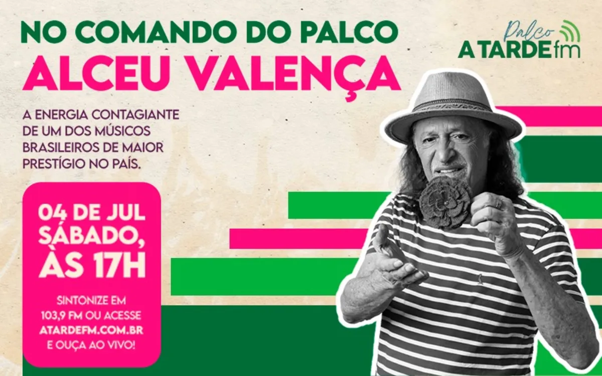 PALCO A TARDE FM presta homenagem aos 80 anos de Alceu Valença
