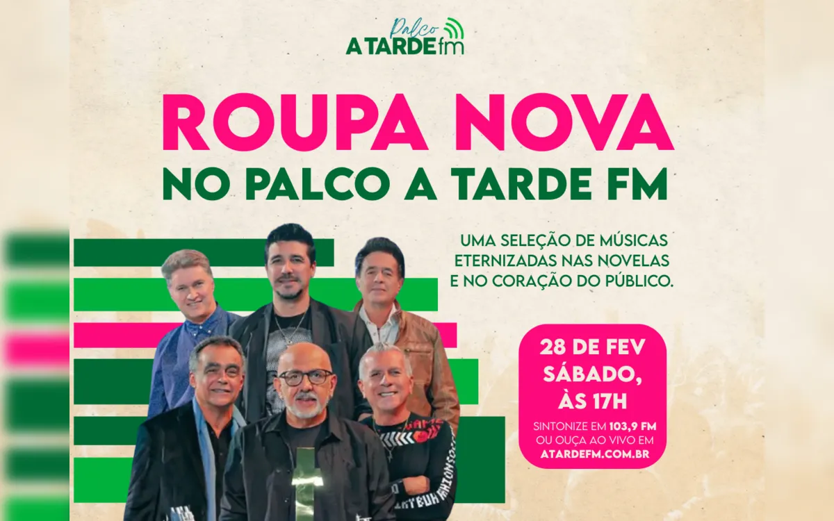 Palco A Tarde FM relembra os sucessos do Roupa Nova