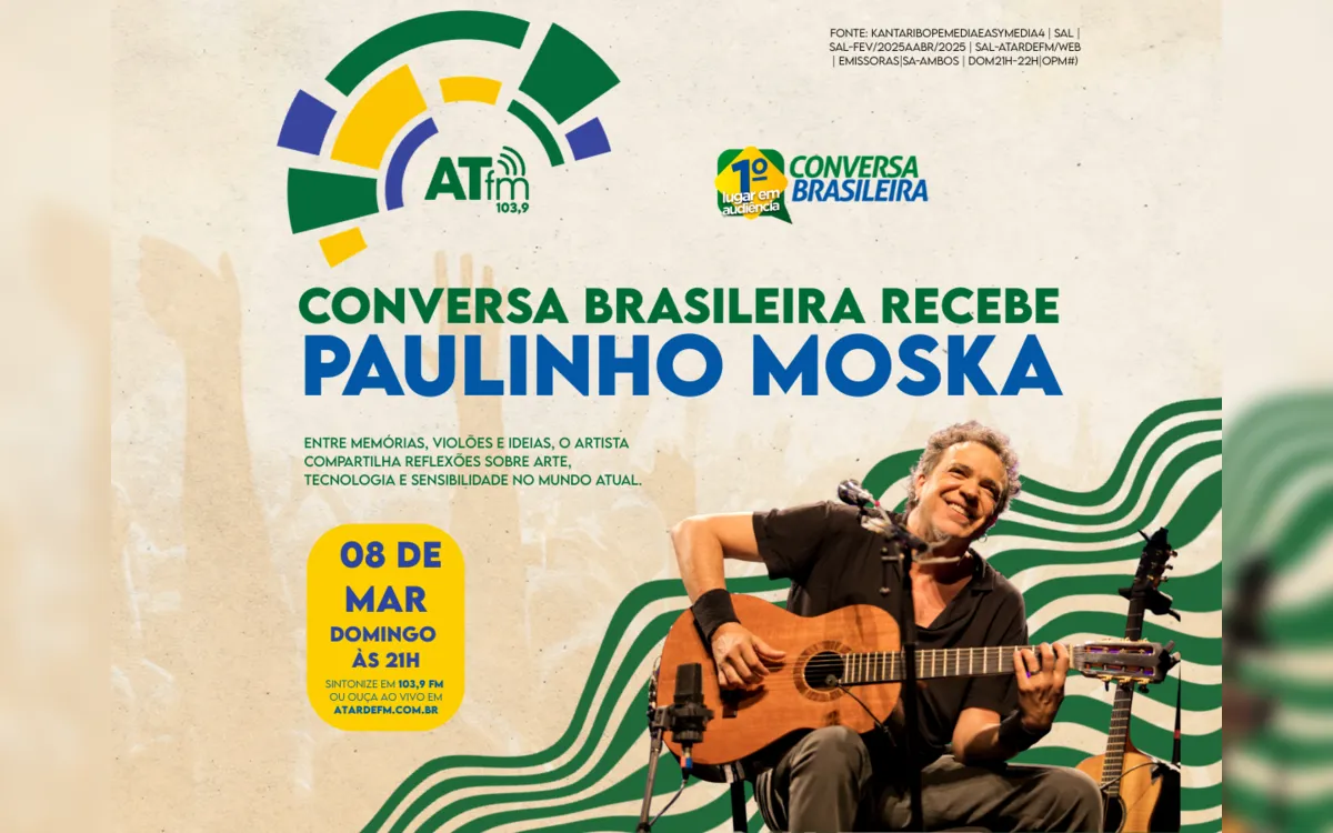 Paulinho Moska é o convidado do Conversa Brasileira