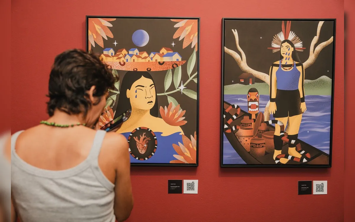 Últimos dias da exposição de Yacunã Tuxá na CAIXA Cultural