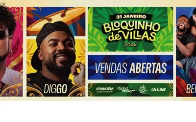 Imagem ilustrativa da imagem Bloquinho de Villas 2026 reúne Jau, Benzadeus e Diggo