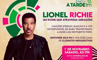 Imagem ilustrativa da imagem Lionel Richie é o destaque do Palco A Tarde FM