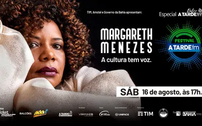 Imagem ilustrativa da imagem Margareth Menezes é a convidada do Palco A TARDE FM
