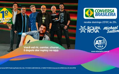 Imagem ilustrativa da imagem Roupa Nova e Michael Sullivan no Conversa Brasileira domingo, 27
