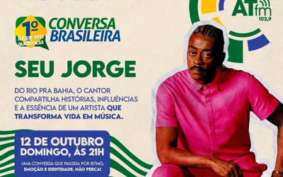 Imagem ilustrativa da imagem Seu Jorge é o convidado do Conversa Brasileira deste domingo, 12
