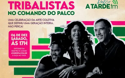 Imagem ilustrativa da imagem Tribalistas é o destaque do Palco A Tarde FM deste sábado, 6