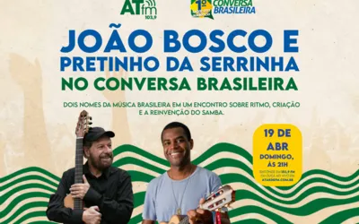 Imagem ilustrativa da imagem Conversa Brasileira recebe Pretinho da Serrinha e João Bosco