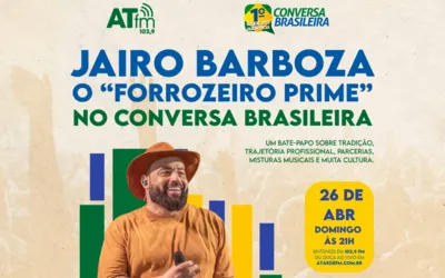 Imagem ilustrativa da imagem Jairo Barboza, o "Forrozeiro Prime", é o convidado do Conversa Brasileira
