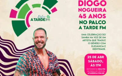Imagem ilustrativa da imagem Palco A Tarde FM celebra os 45 anos de Diogo Nogueira