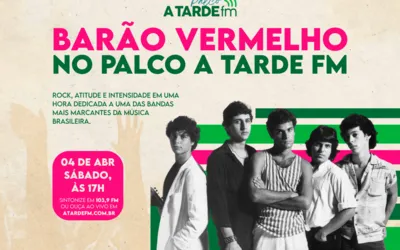 Imagem ilustrativa da imagem Palco A Tarde FM relembra os sucessos do Barão Vermelho