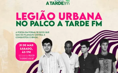 Imagem ilustrativa da imagem Palco A Tarde FM traz o Rock da Legião Urbana