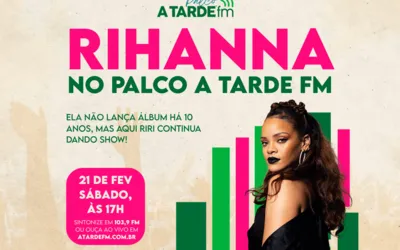 Imagem ilustrativa da imagem Rihanna é o destaque do Palco A Tarde FM deste sábado (21)