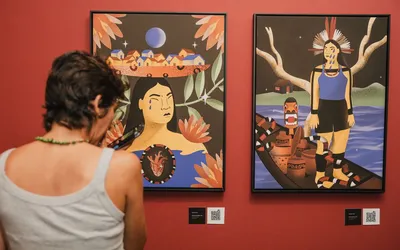 Imagem ilustrativa da imagem Últimos dias da exposição de Yacunã Tuxá na CAIXA Cultural
