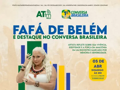 Fafá de Belém é a convidada do Conversa Brasileira deste domingo (5) imagem