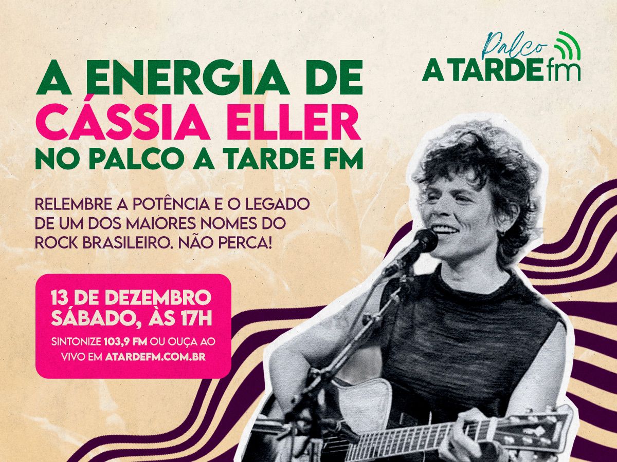 Imagem ilustrativa da imagem Cássia Eller é destaque do Palco A Tarde FM deste sábado, 13